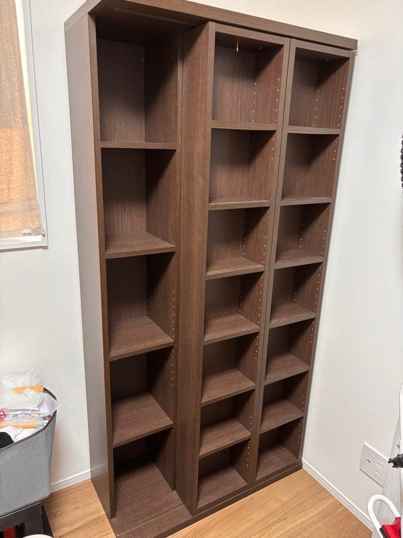 ニトリ　Wスライド本棚