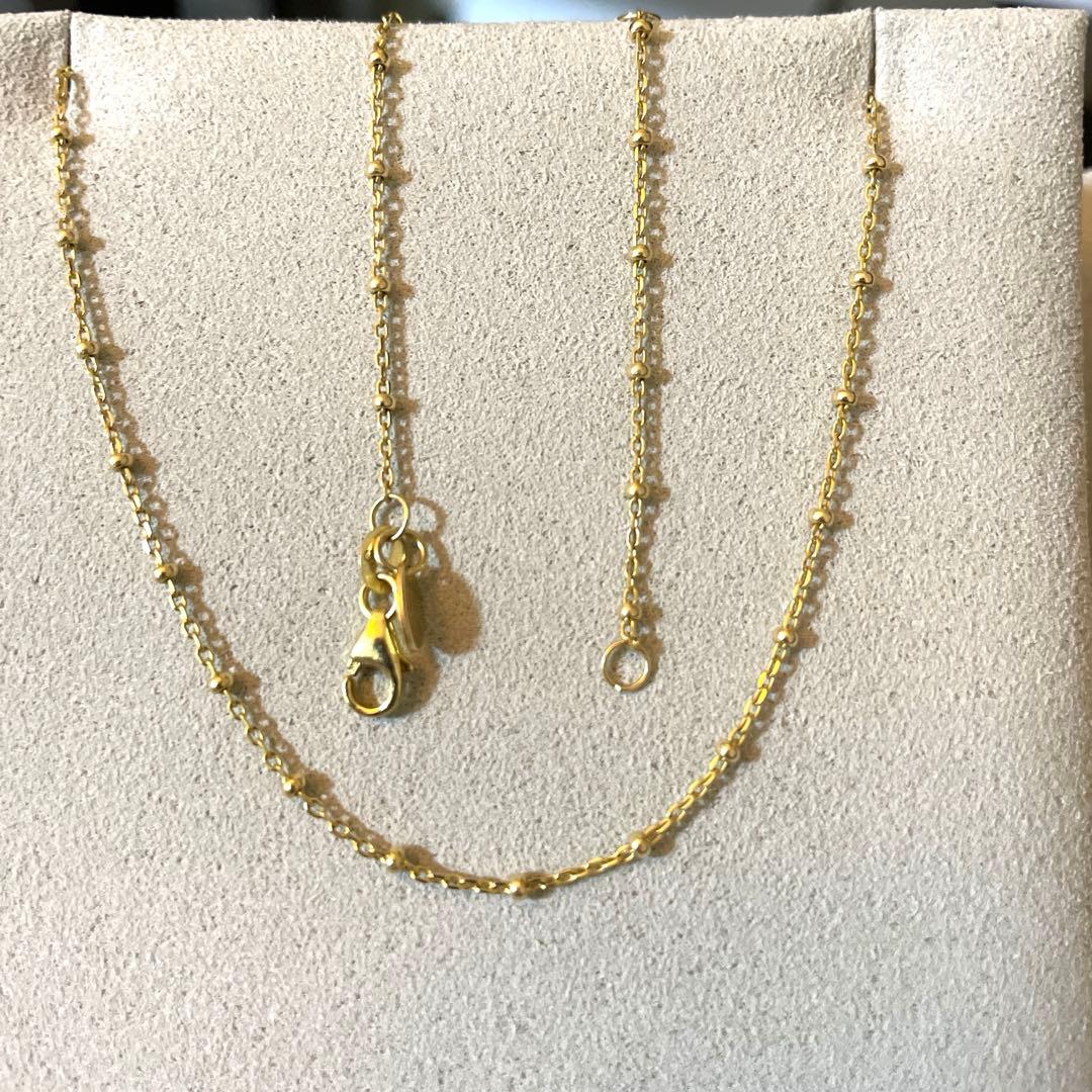 Loquet London 14Kゴールドチェーンネックレス箱付