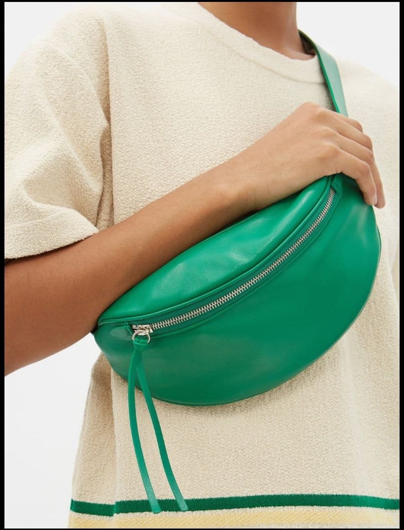 2022ss JIL SANDER ムーンベルトバッグ グリーン ボディバッグ