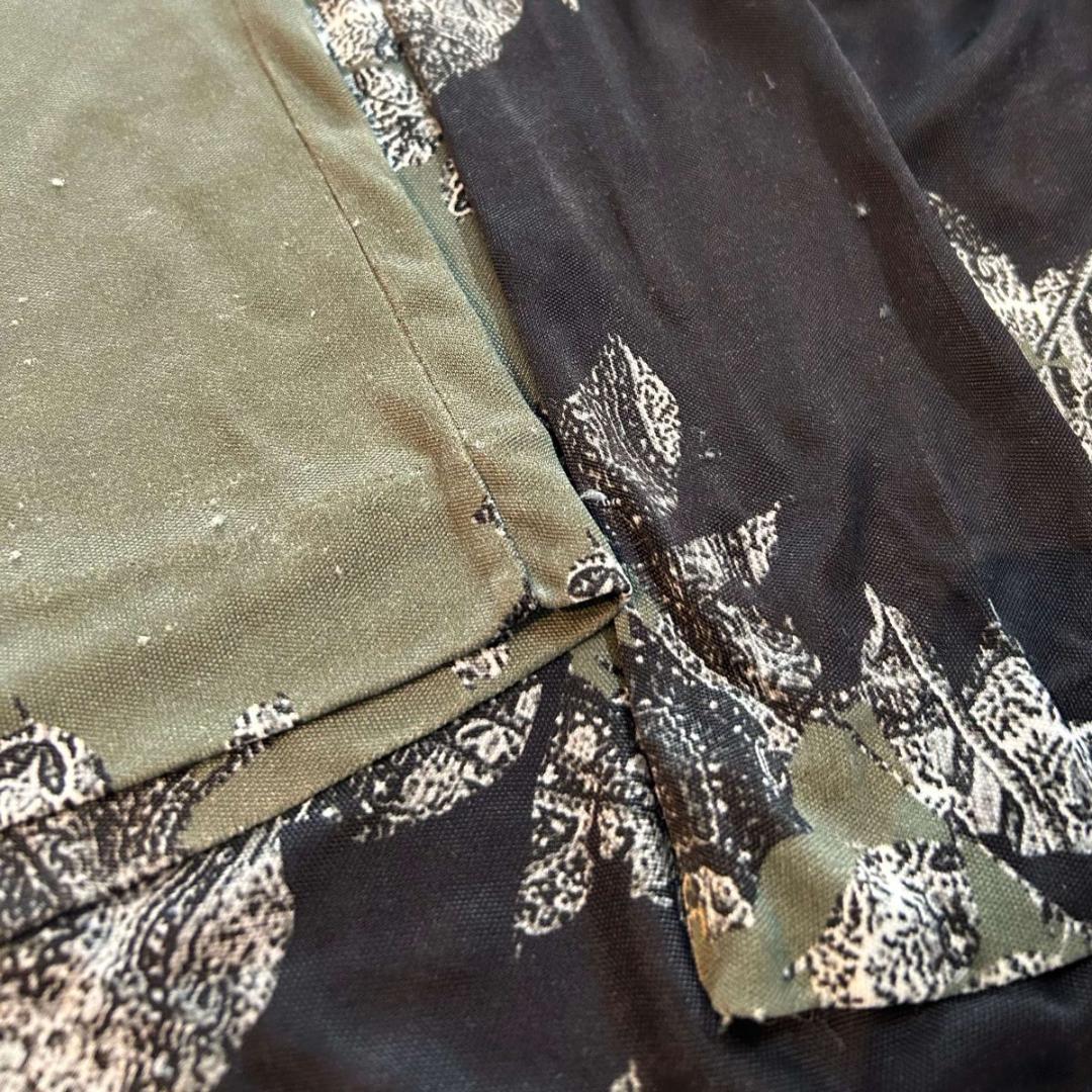 ETRO ペイズリー柄Vネックカットソー カーキ サイズ42*HD1281