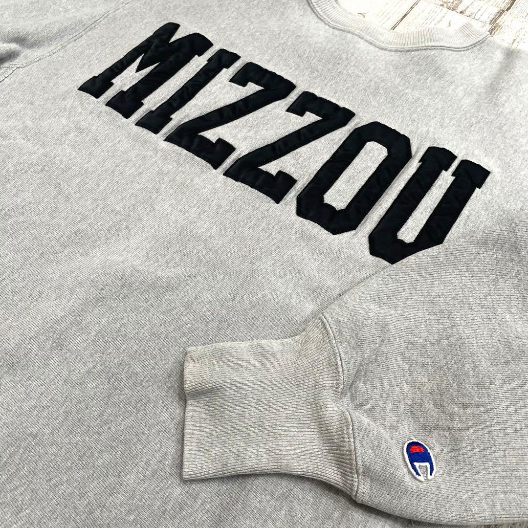 【ブラックワッペン！】チャンピオン　リバースウィーブ　スウェット　トレーナー　黒