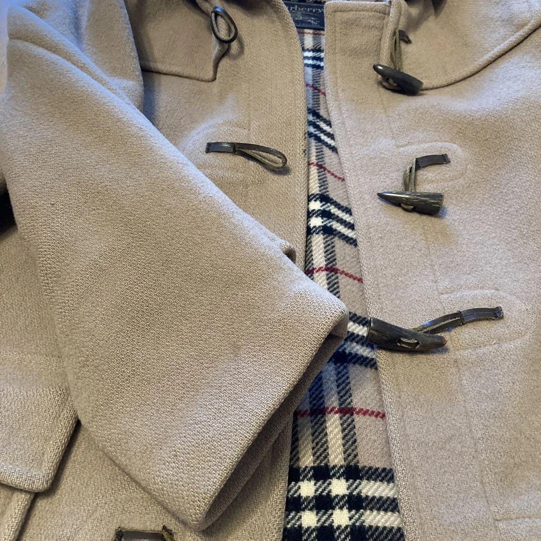 【コッペ&パティ】【美品】バーバリー　英国製　ダッフルコート　ノバチェック
