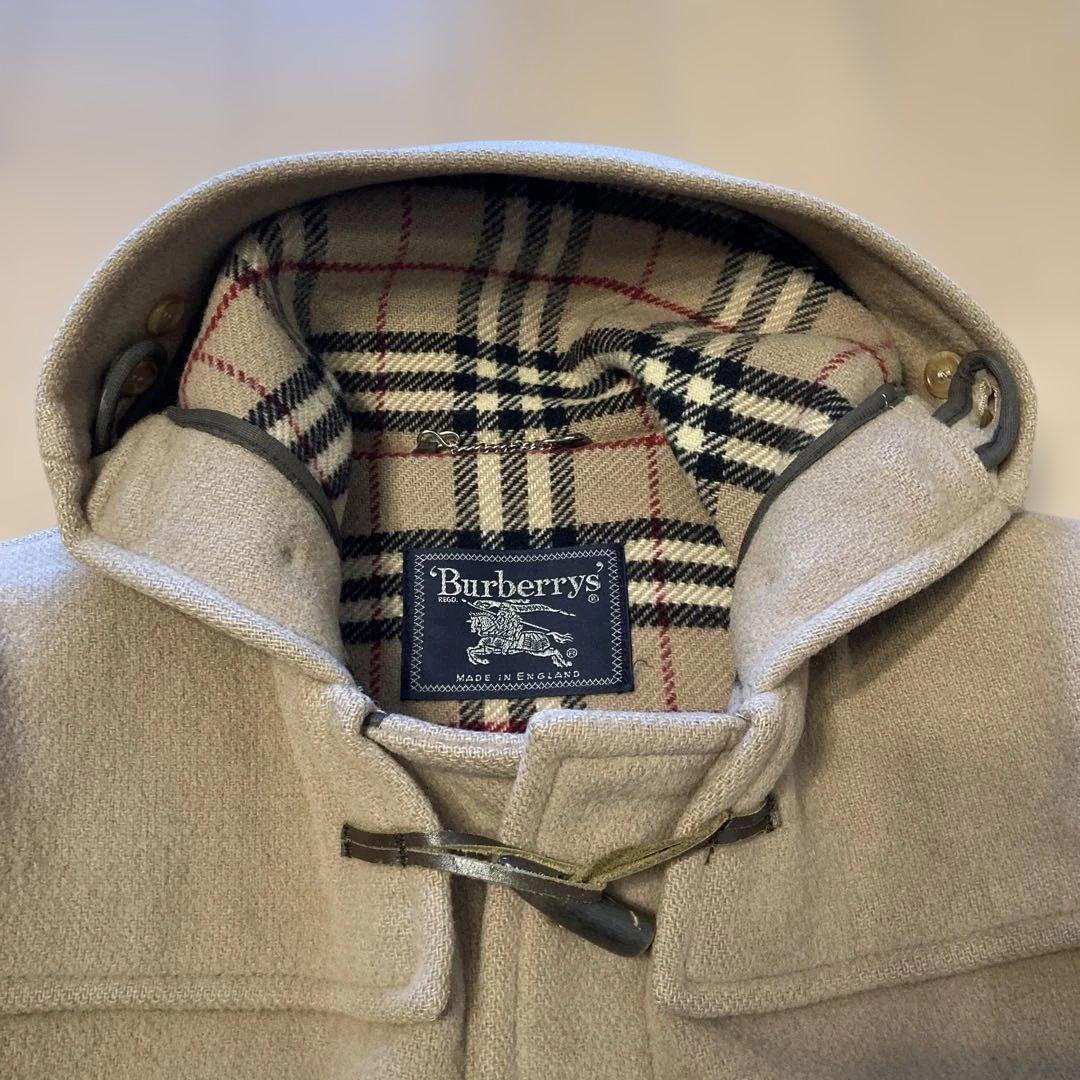 【コッペ&パティ】【美品】バーバリー　英国製　ダッフルコート　ノバチェック