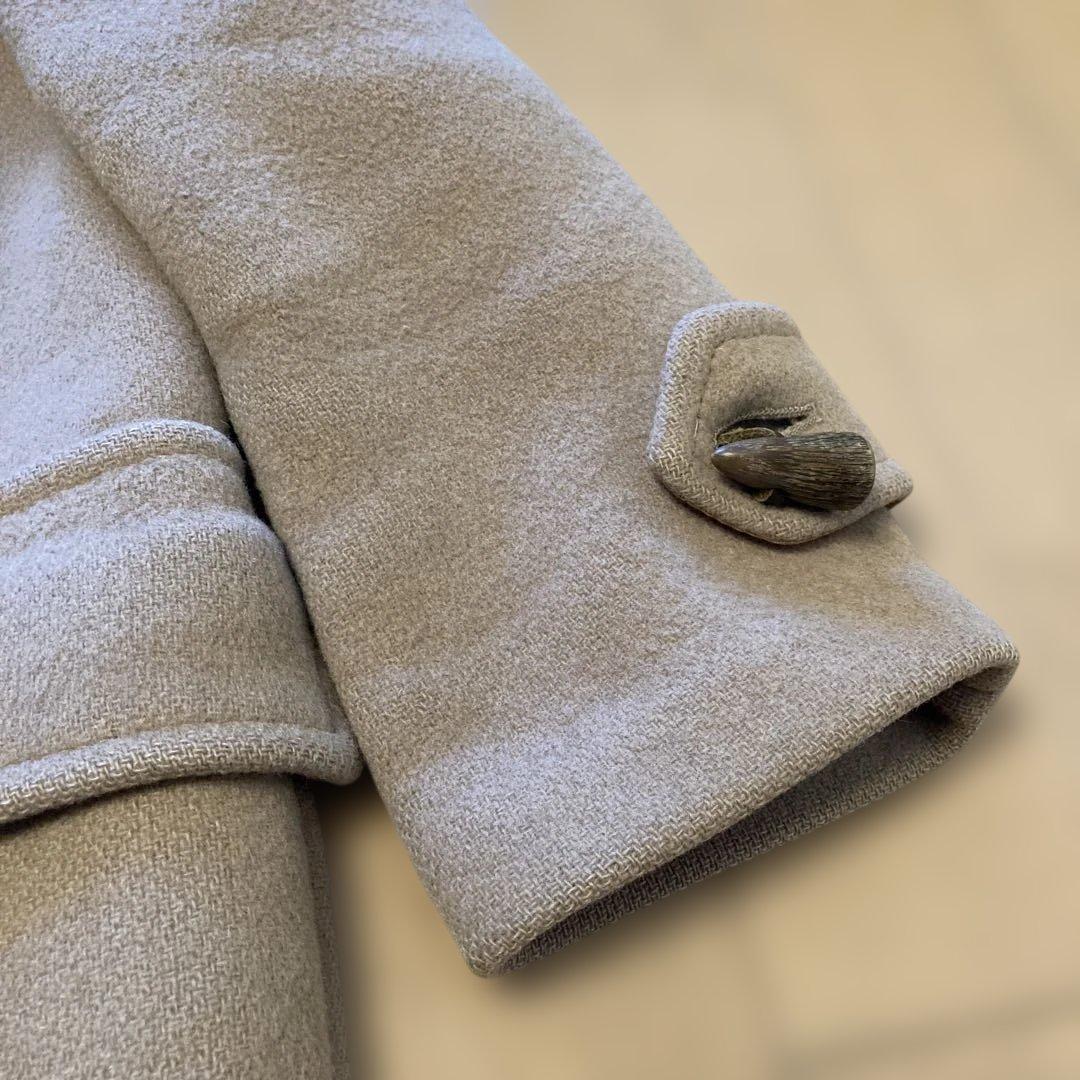 【コッペ&パティ】【美品】バーバリー　英国製　ダッフルコート　ノバチェック