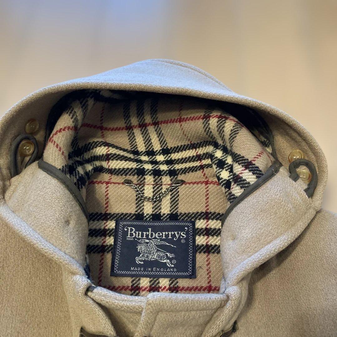 【コッペ&パティ】【美品】バーバリー　英国製　ダッフルコート　ノバチェック