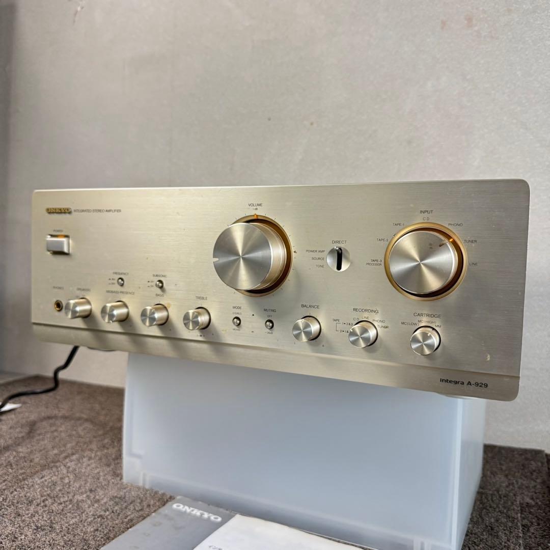 D63 メンテナンス済みONKYO オンキョー プリメインアンプ 激レア✨