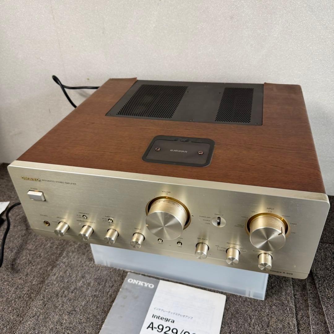 D63 メンテナンス済みONKYO オンキョー プリメインアンプ 激レア✨