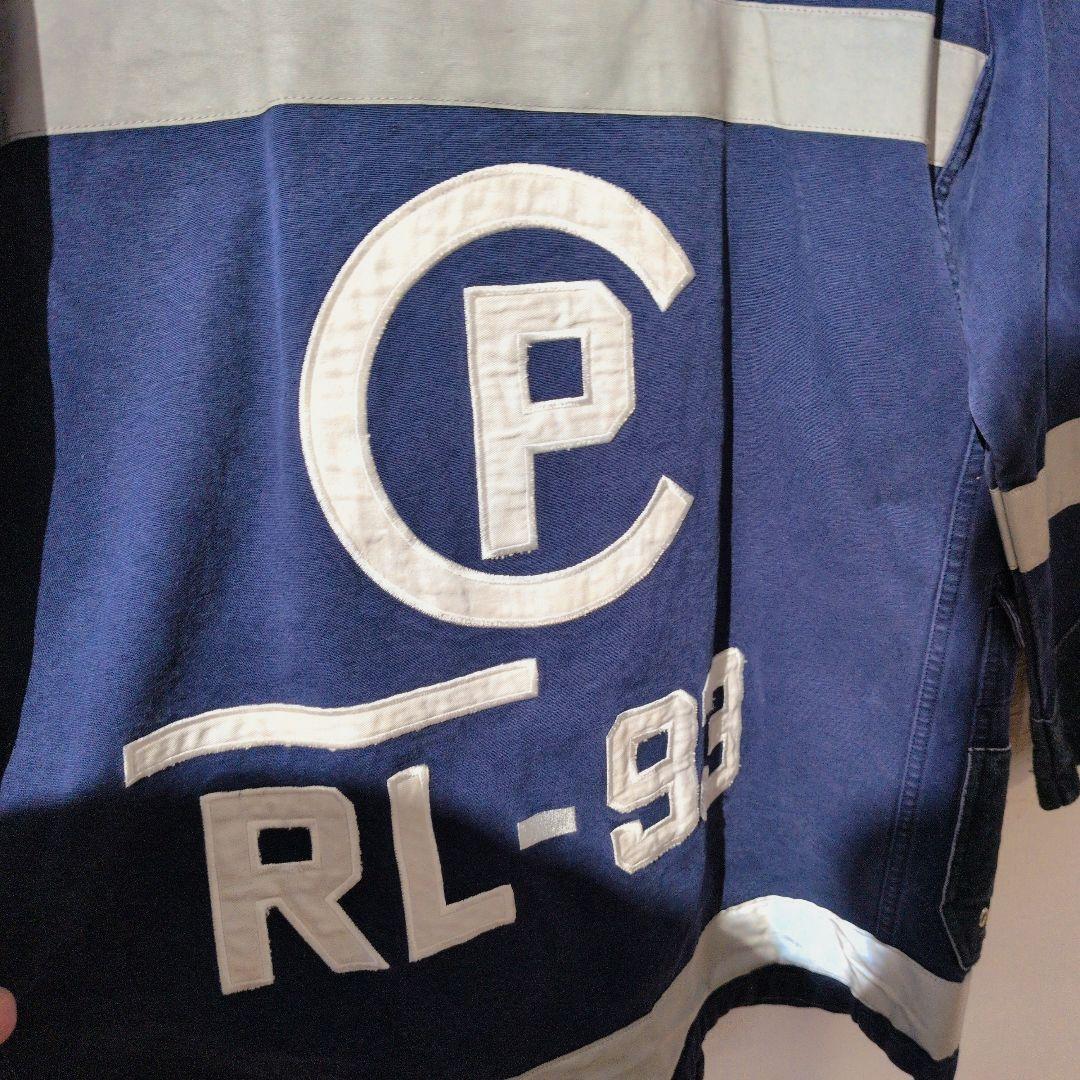 激レア　93POLO　ラルフローレン　ファイヤーマンジャケット　レザー