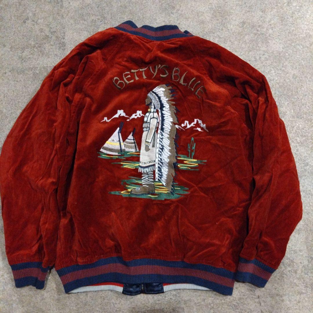 未使用❤ BETTY'S BLUE ベティーズブルー リバーシブル スカジャン