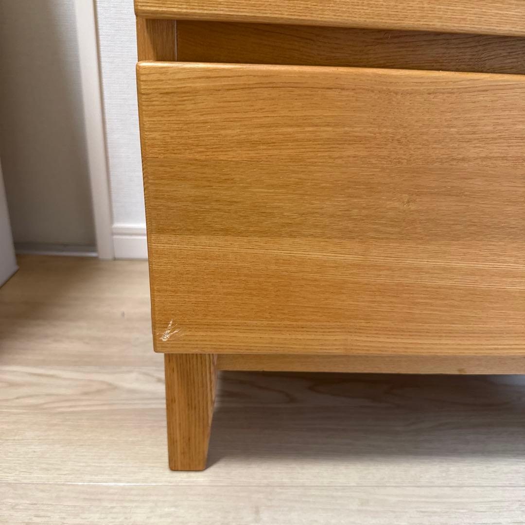 無印良品 タモ材 3段チェスト