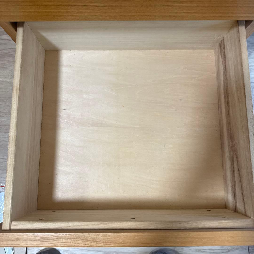 無印良品 タモ材 3段チェスト