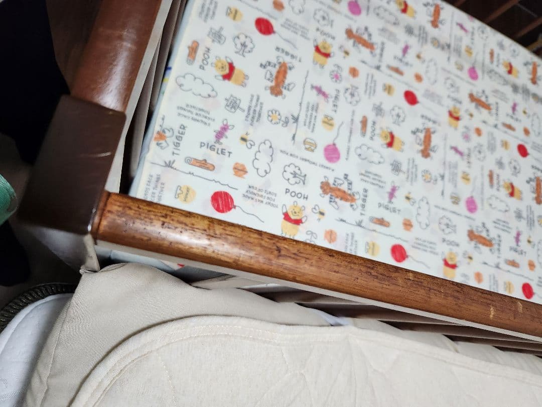 【shiro】ミッフィー ベビーベッド ブラウン