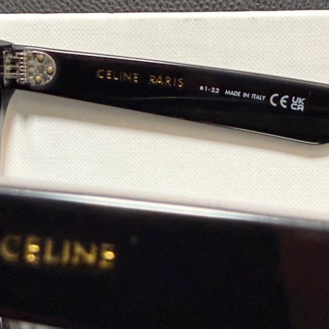 CELINE CL40248I 01A サングラス ブラック 太セル イタリア製