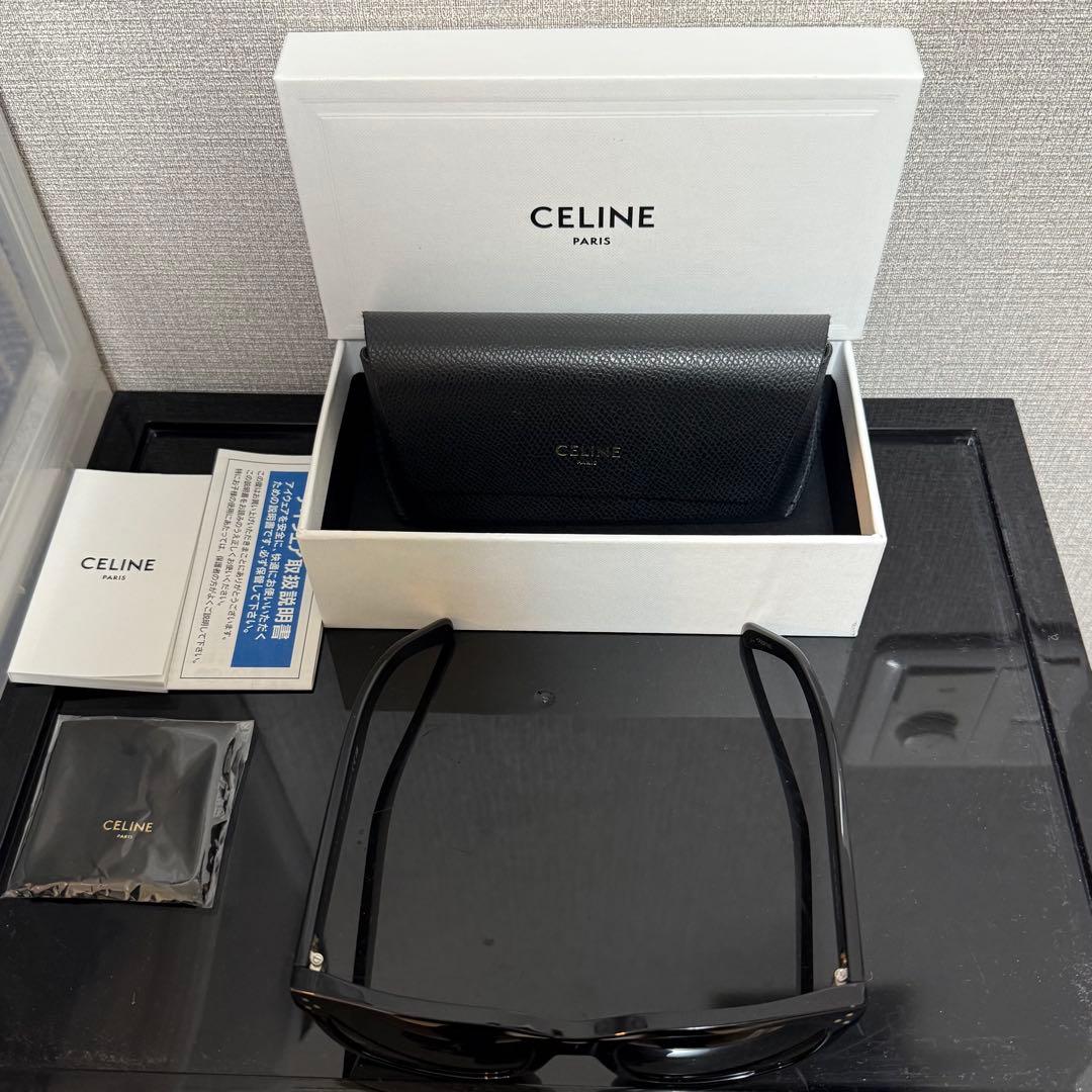 CELINE CL40248I 01A サングラス ブラック 太セル イタリア製