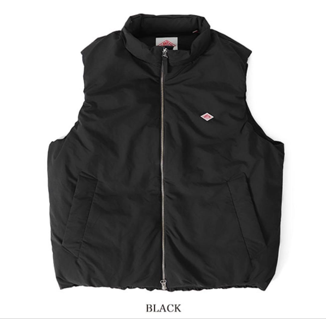 【美品】DANTON ダントン スタンドカラー ジップアップ ダウンベスト(L)