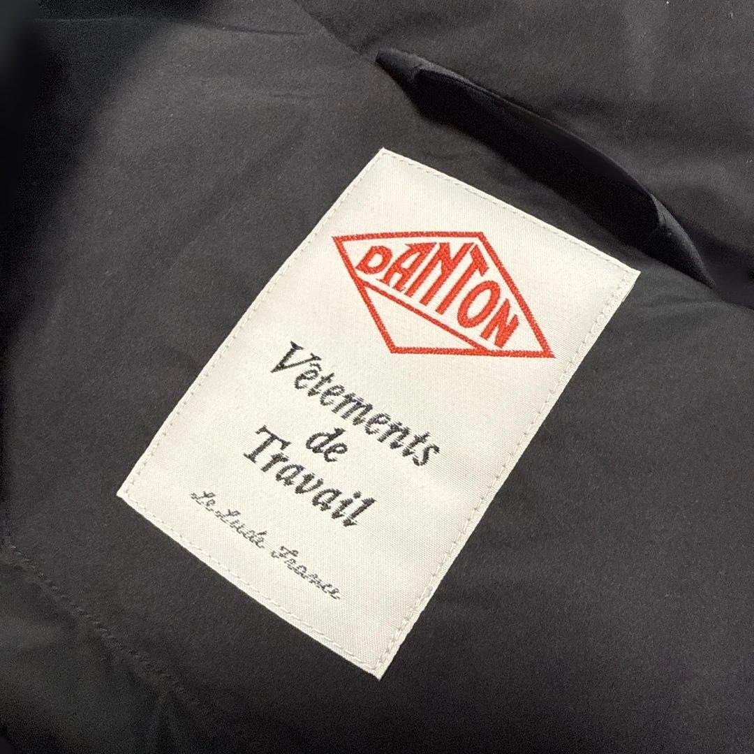 【美品】DANTON ダントン スタンドカラー ジップアップ ダウンベスト(L)