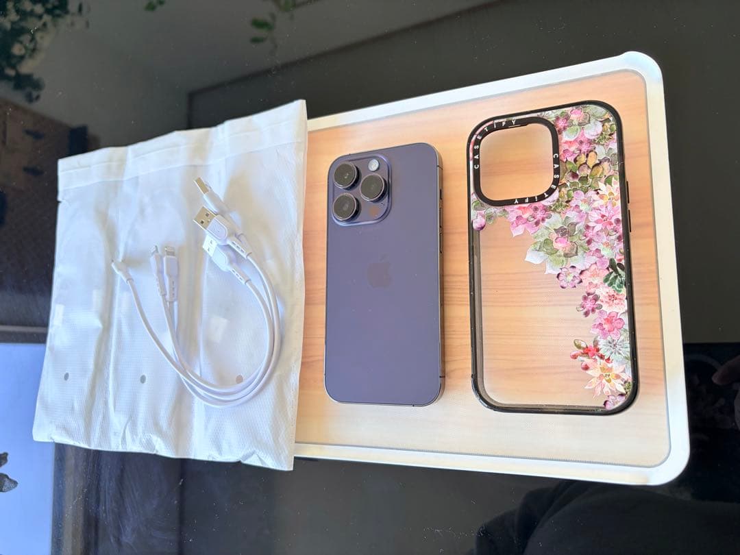 値下げ●美品●iPhone 14 Pro 256GB ディープパープル