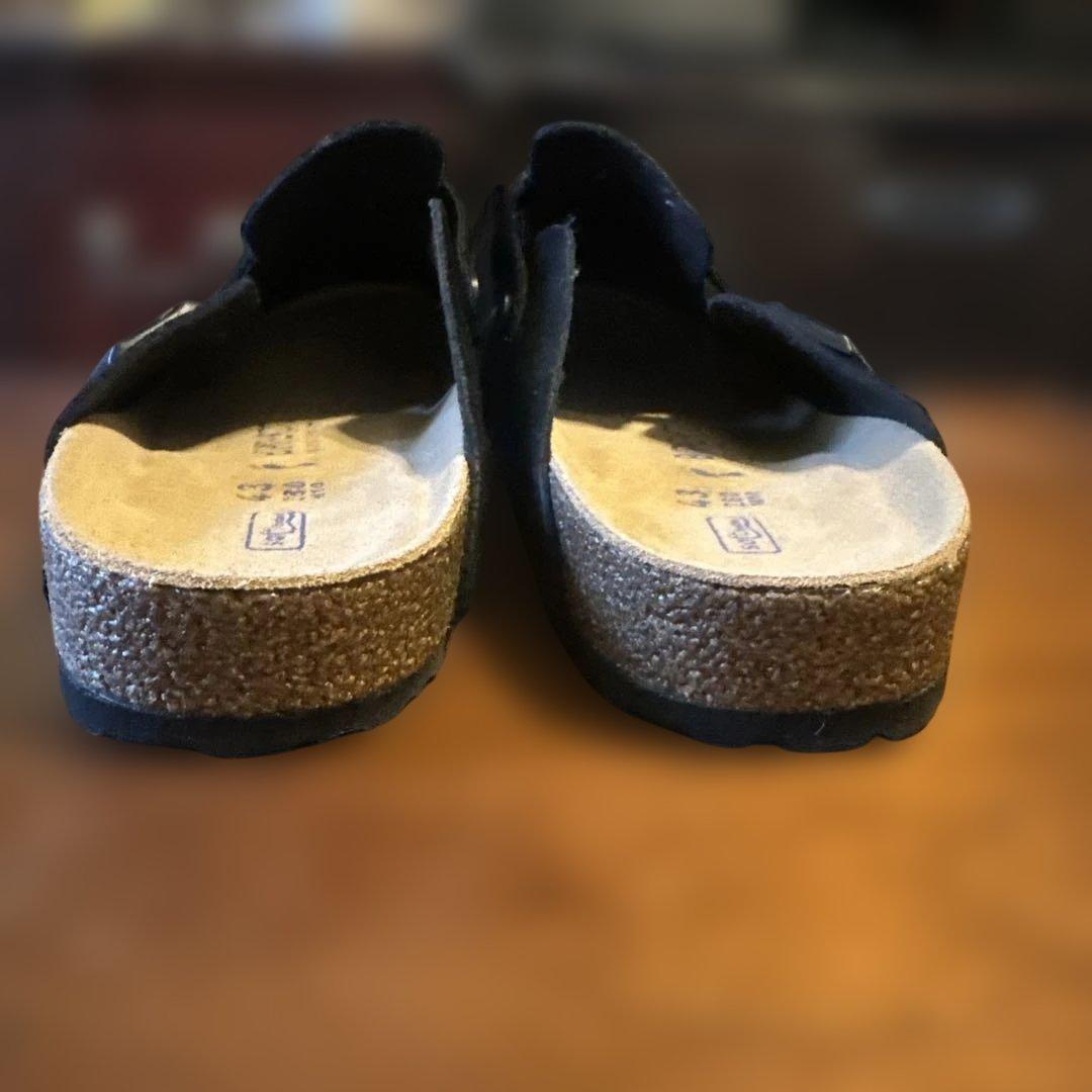 BIRKENSTOCK スエードレザー ボストン ブラック　黒　28㎝ ビルケン