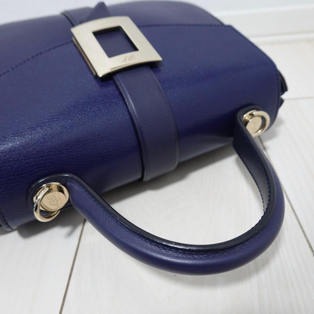 ロジェヴィヴィエ ボーヴィヴィエ　ハンドバッグ　ショルダーバッグ　紺　2way