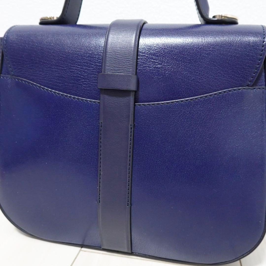 ロジェヴィヴィエ ボーヴィヴィエ　ハンドバッグ　ショルダーバッグ　紺　2way