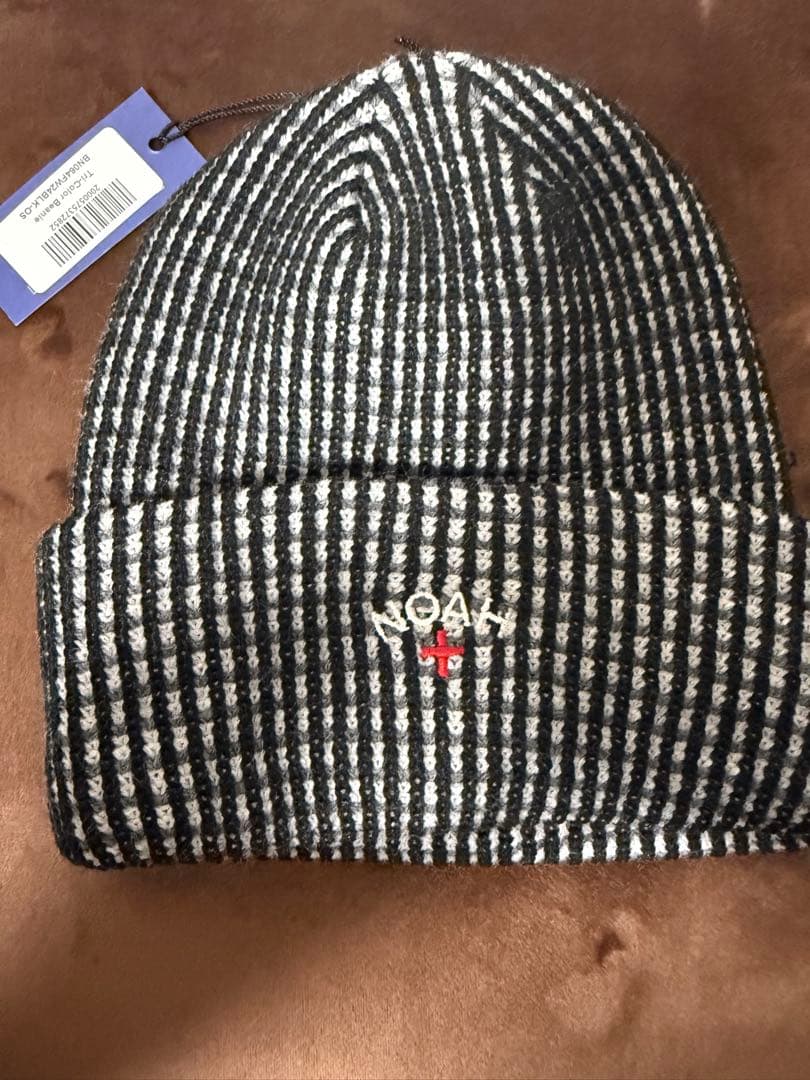 【かつき君着用モデル】NOAH チェック柄 ニット帽