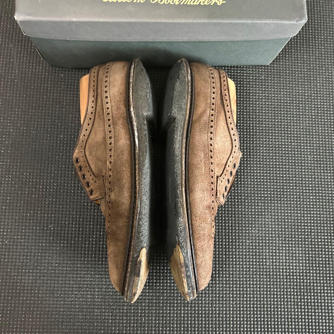 Alden ブラウン スエード ドレスシューズ