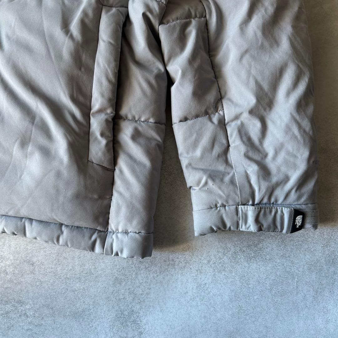 ノースフェイス ダウンジャケット XLサイズ 古着 グレー