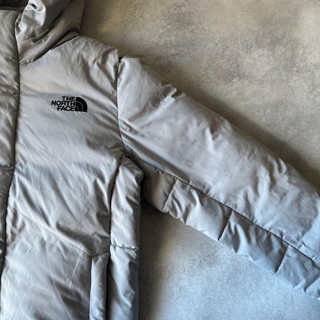 ノースフェイス ダウンジャケット XLサイズ 古着 グレー