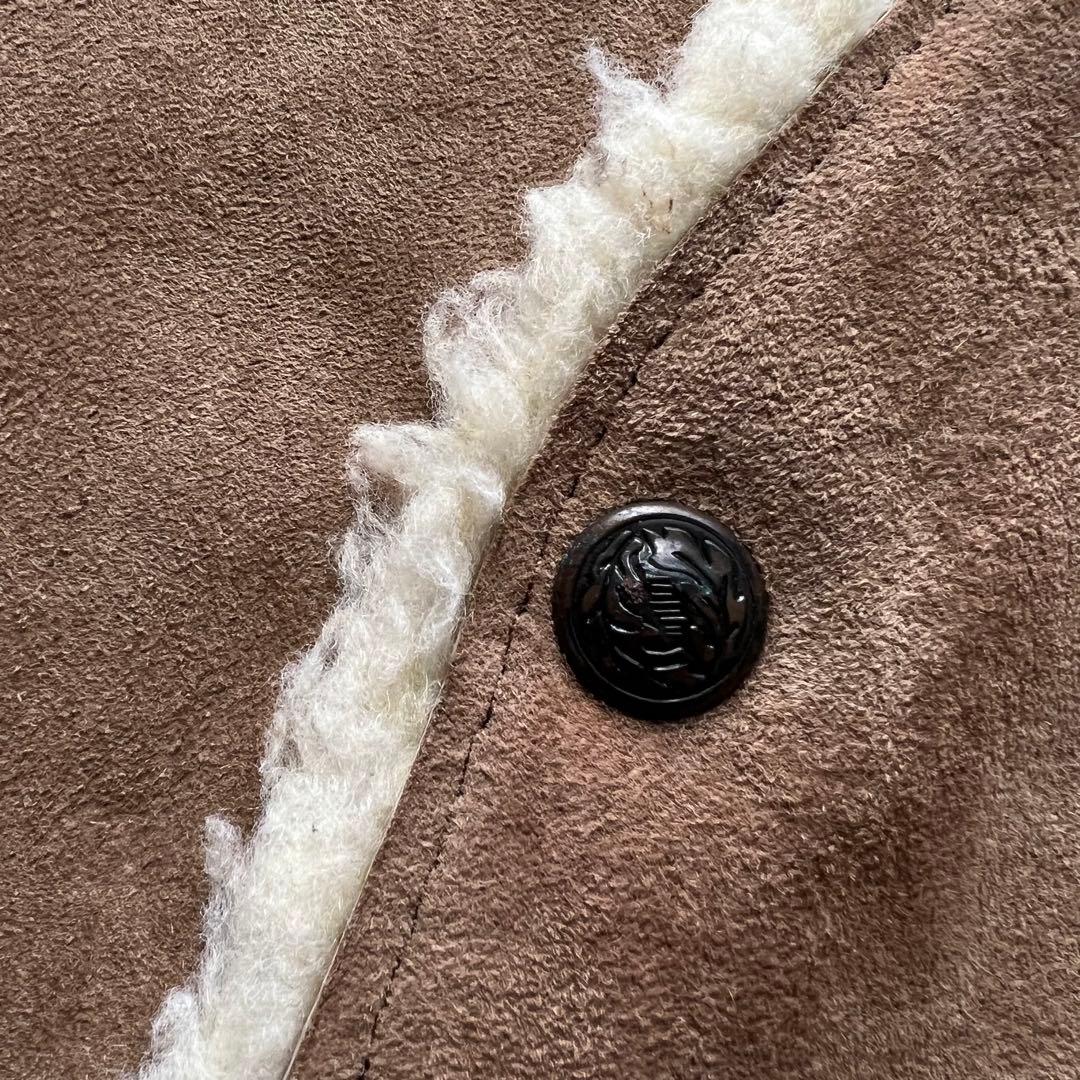 60-70s vintage baja california 裏ボアレザーベスト