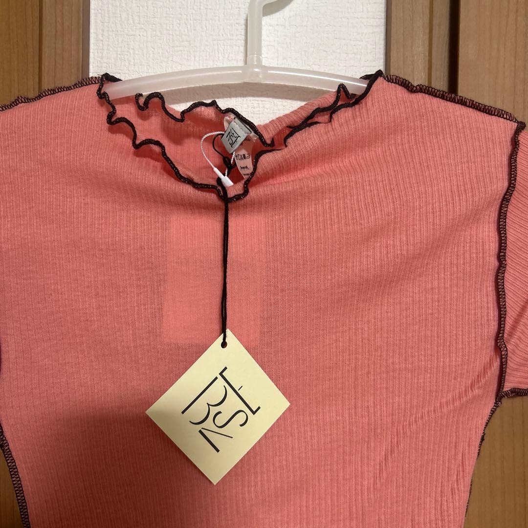 baserange ベースレンジ　サーモンピンク　トップス