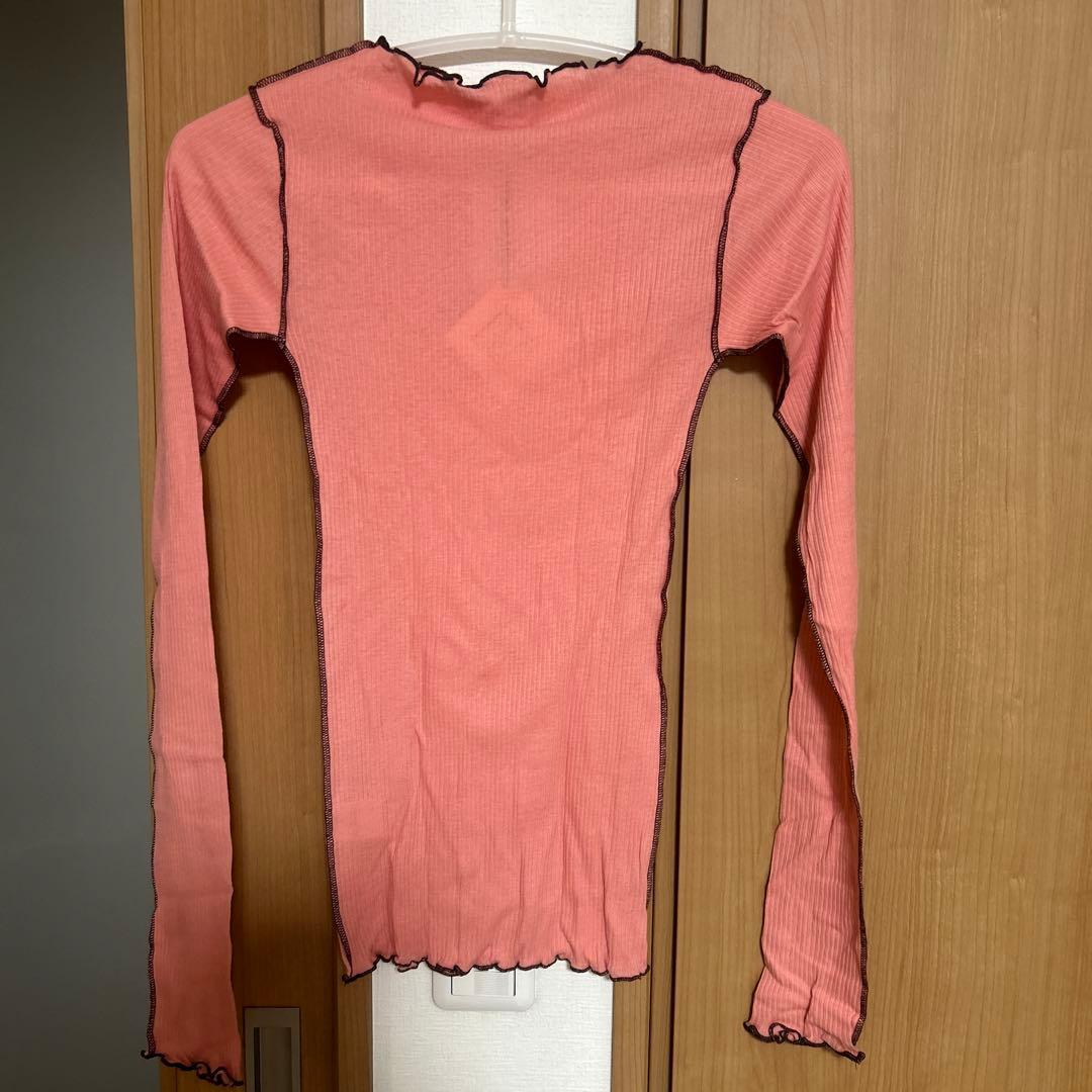 baserange ベースレンジ　サーモンピンク　トップス