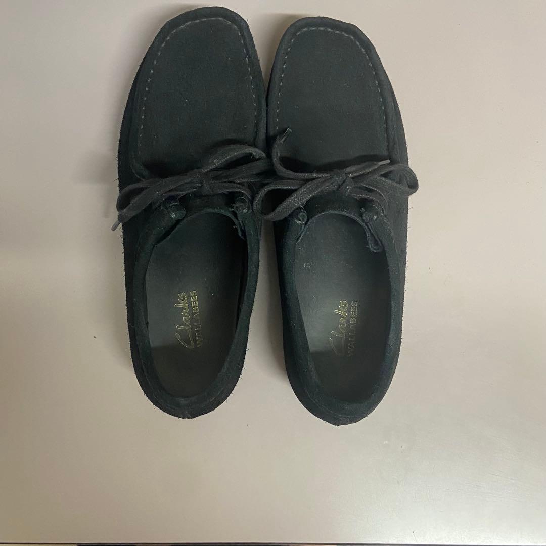 靴 Clarks WallabeeEVO Black SDE 8 1/2 26.5