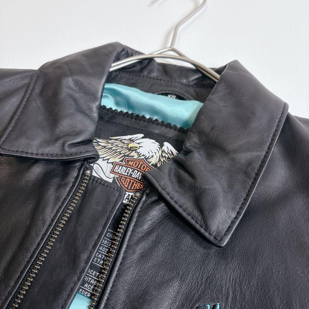 Harley-Davidson シングルライダース　イーグル　ターコイズ　XS