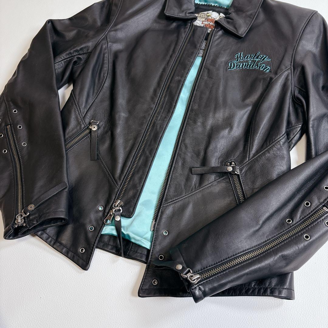 Harley-Davidson シングルライダース　イーグル　ターコイズ　XS