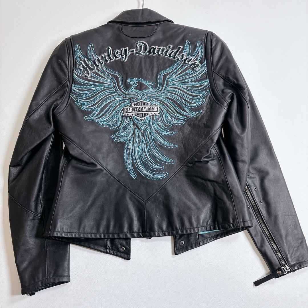 Harley-Davidson シングルライダース　イーグル　ターコイズ　XS
