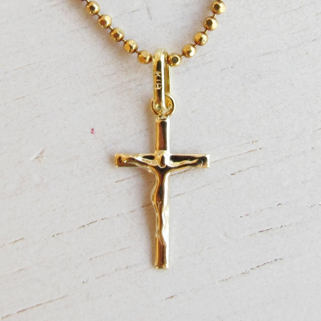 K18 18K クロス 刻印 十字架 刻印あり 18金 トップ