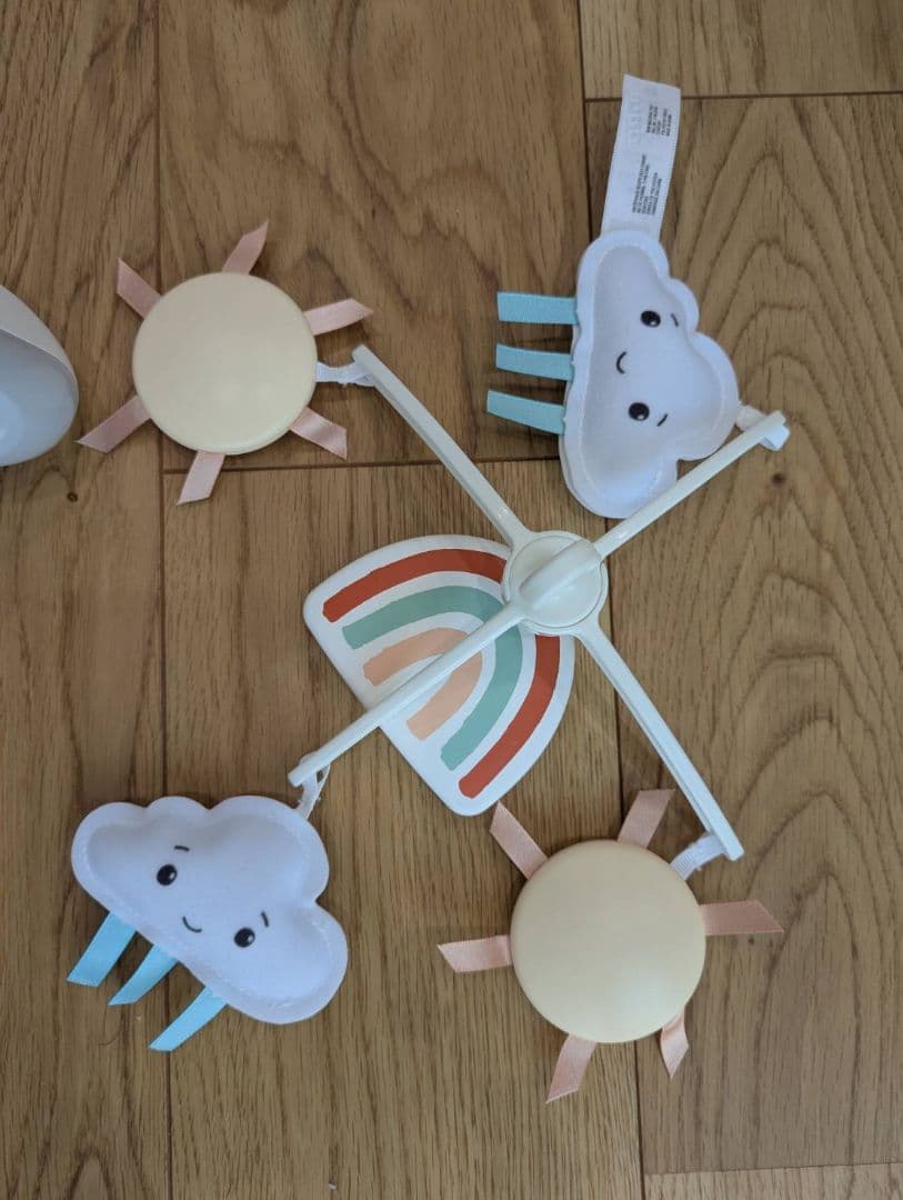 【美品】ApricaココネルベビーABグレーベア　電動メリー付き