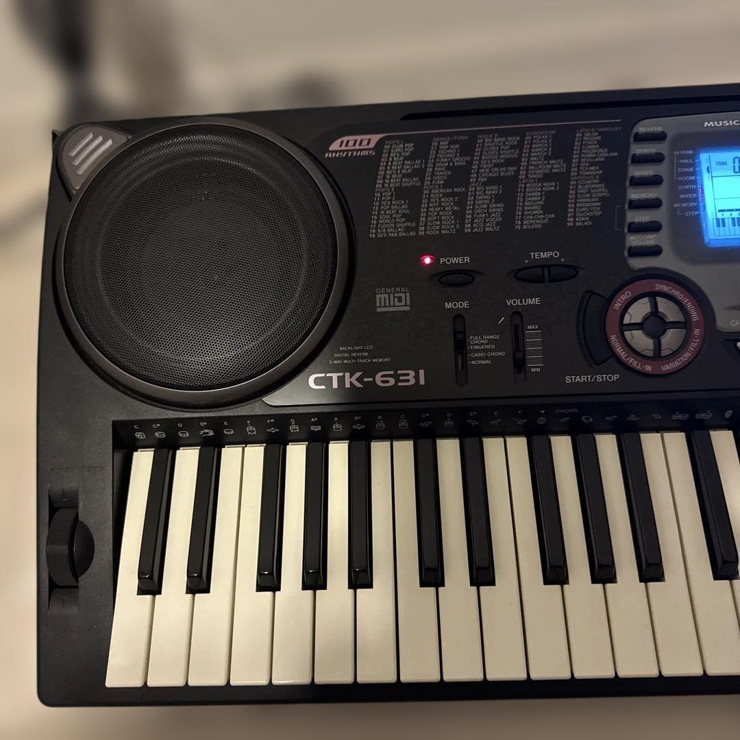 【美品】CASIO カシオ CTK-631 61鍵 キーボード 電子ピアノ 鍵盤