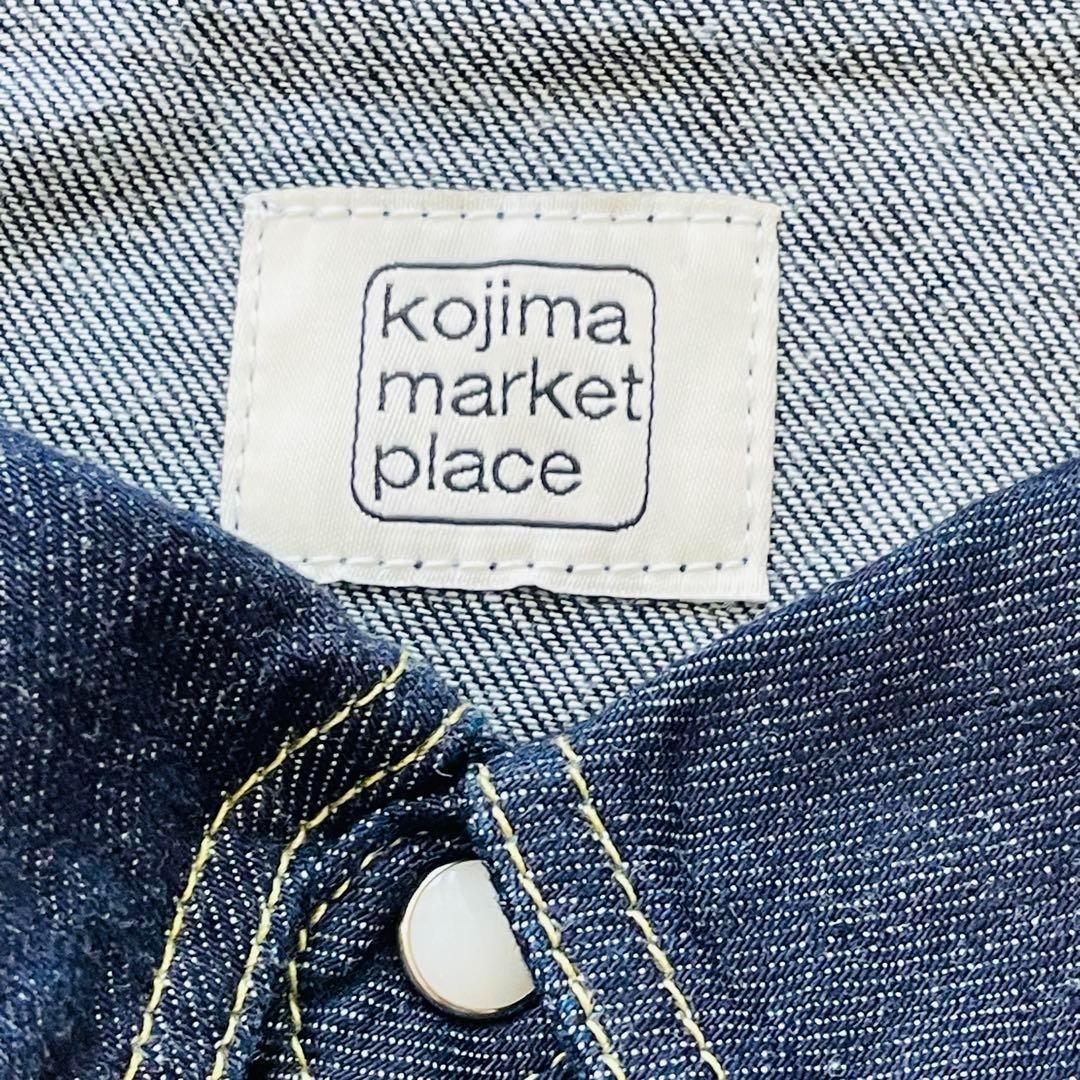 児島マーケットプレイス デニムシャツ ウエスタン インディゴ Lサイズ