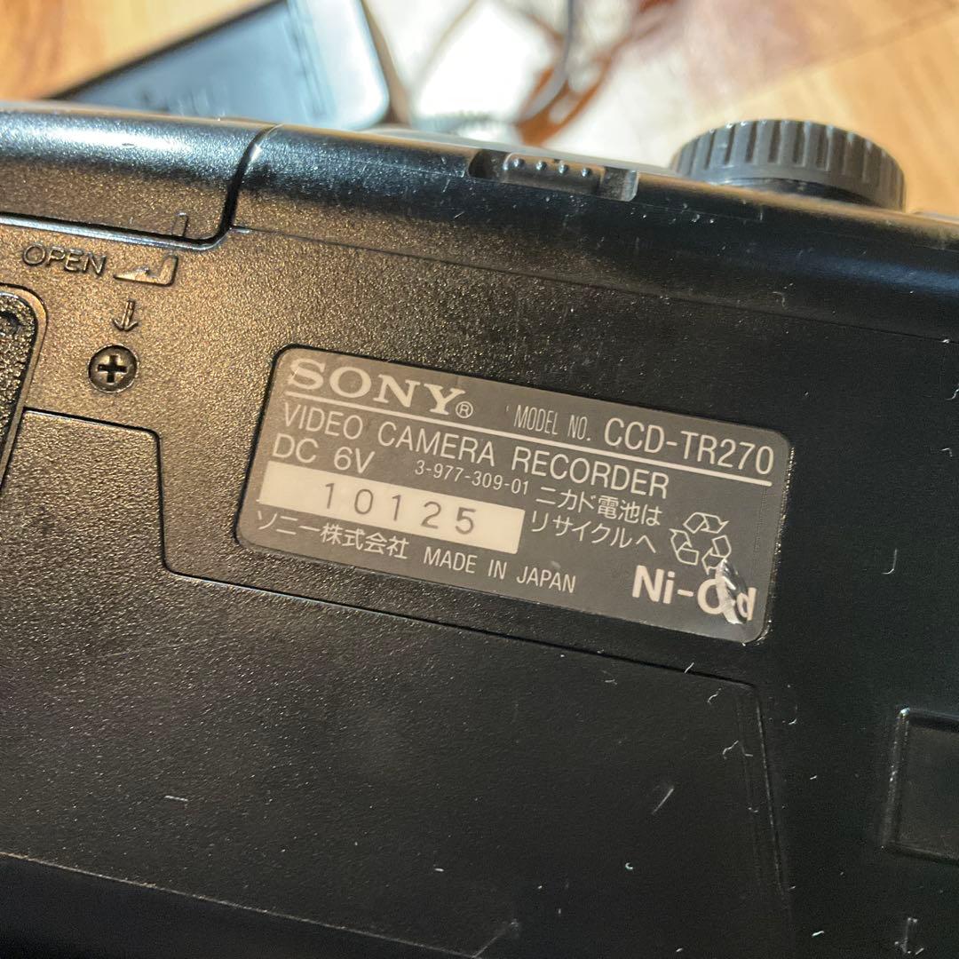動作良好 Video8 ソニー CCD-TR270 高画質8ミリビデオカメラ