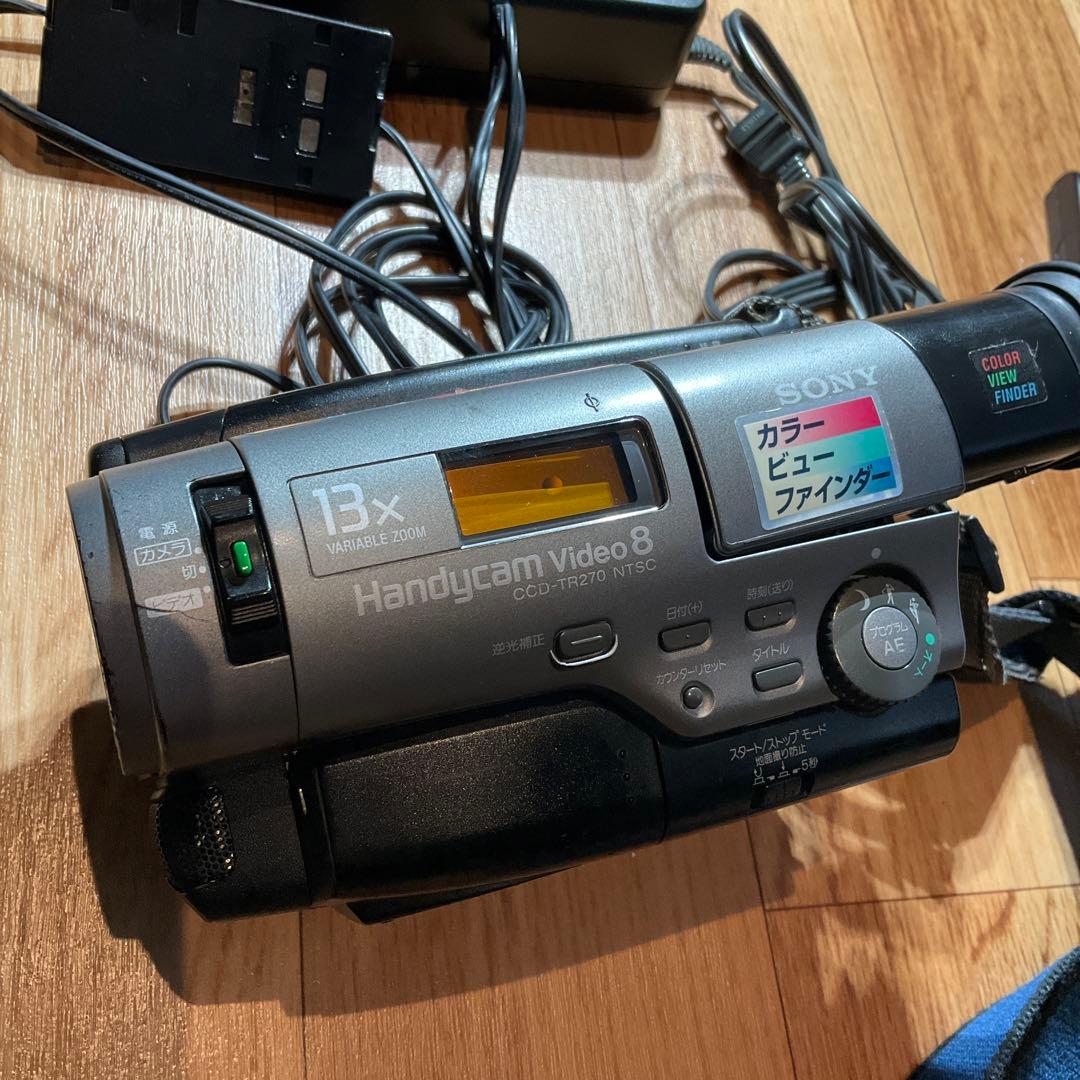 動作良好 Video8 ソニー CCD-TR270 高画質8ミリビデオカメラ