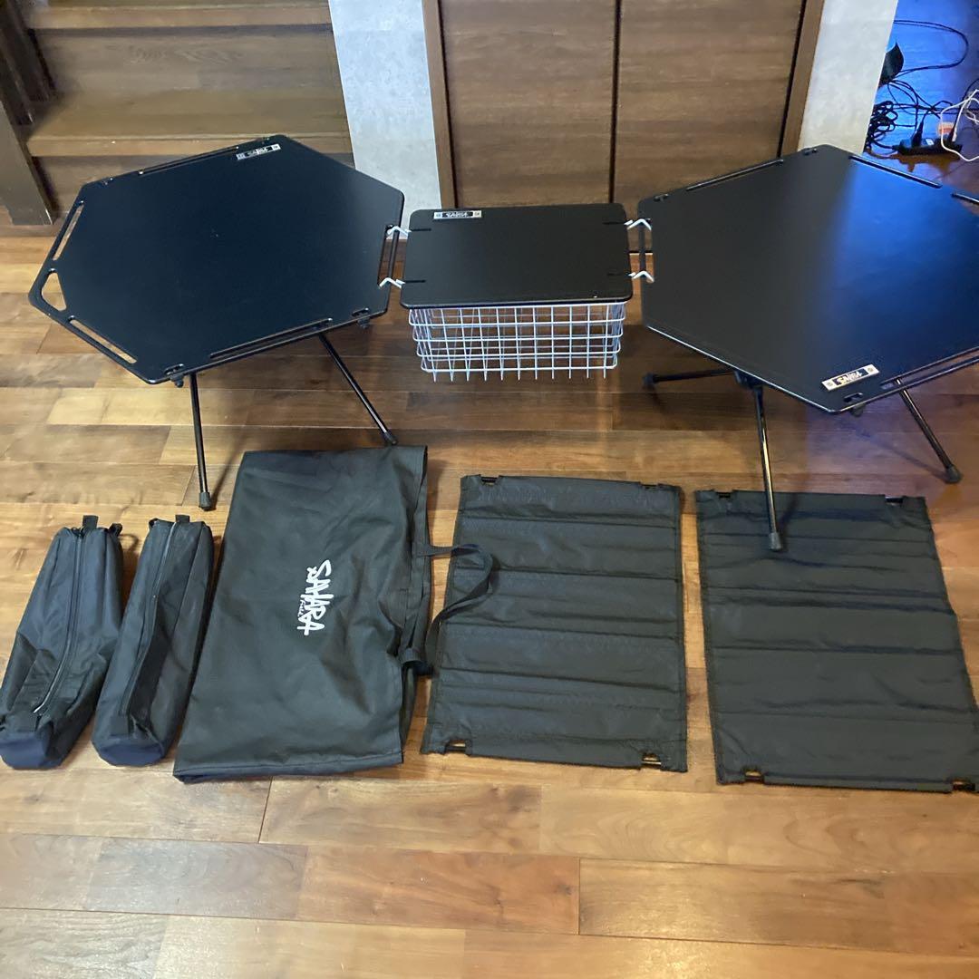 人気✨️フィールドサハラ 折りたたみ ヘキサテーブル キャンプ アウトドア