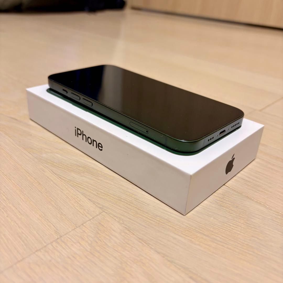【美品・SIMフリー】iPhone13 256GB ミッドナイトグリーン