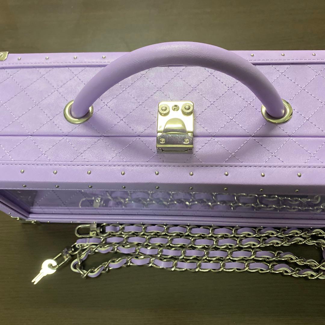 エンジェル　空箱　パープル　レザータイプ