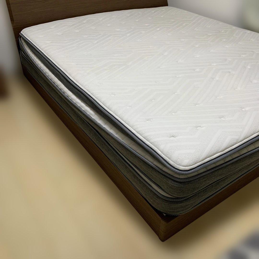 ニトリクイーンサイズ ベッドフレーム 170x200cmマット付き