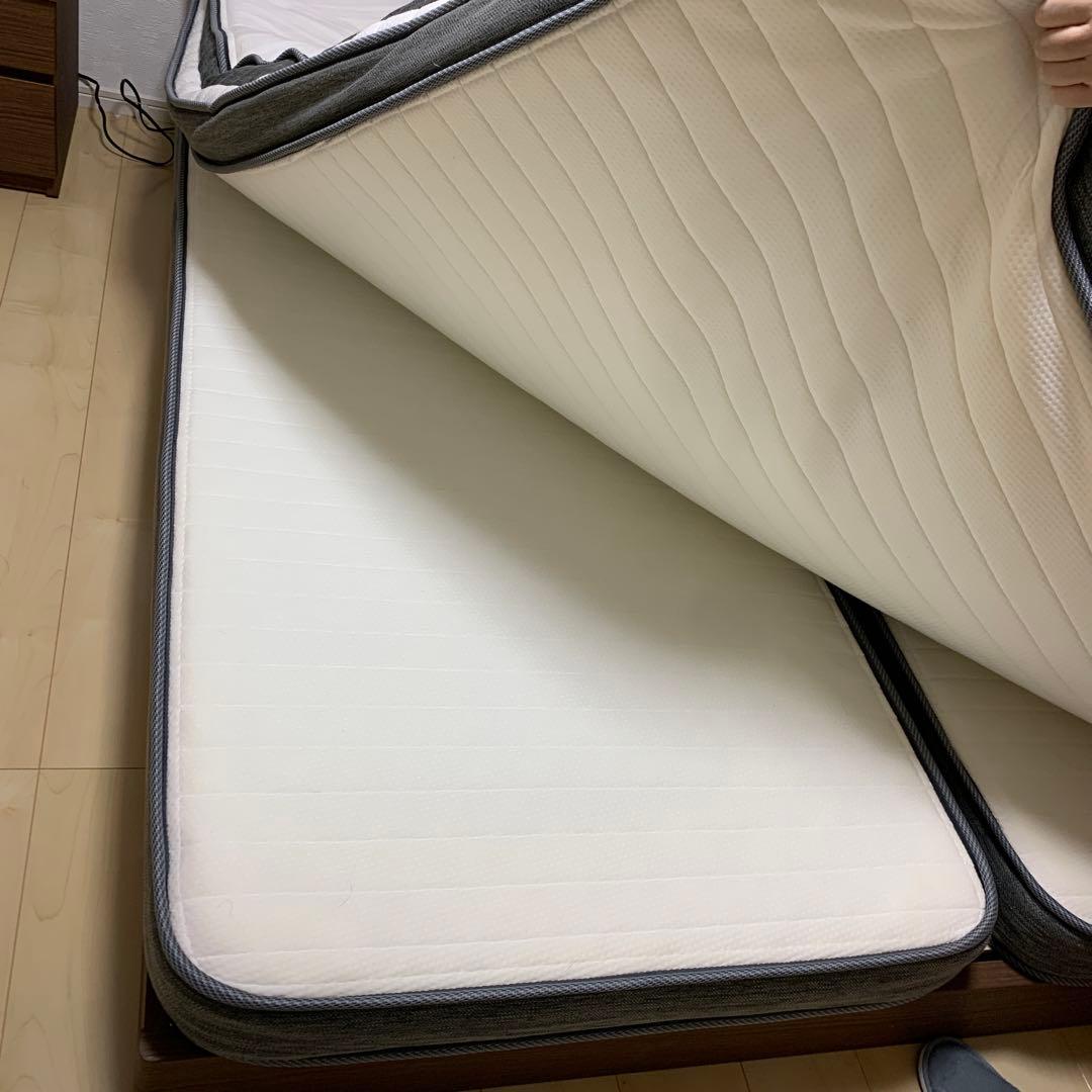 ニトリクイーンサイズ ベッドフレーム 170x200cmマット付き