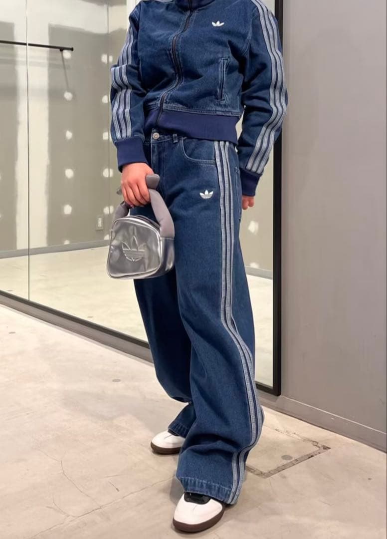 adidas アディダス アディカラー デニム トラックトップ ジャケット