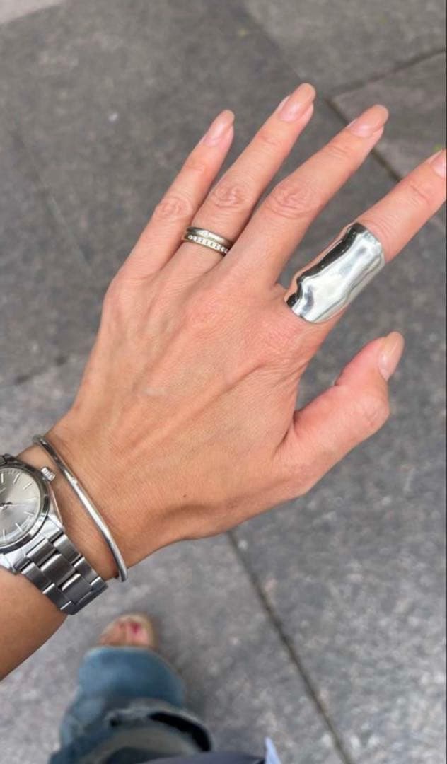 【美品】PIMENTE SV925×ダイヤモンド バングル ピモンテ