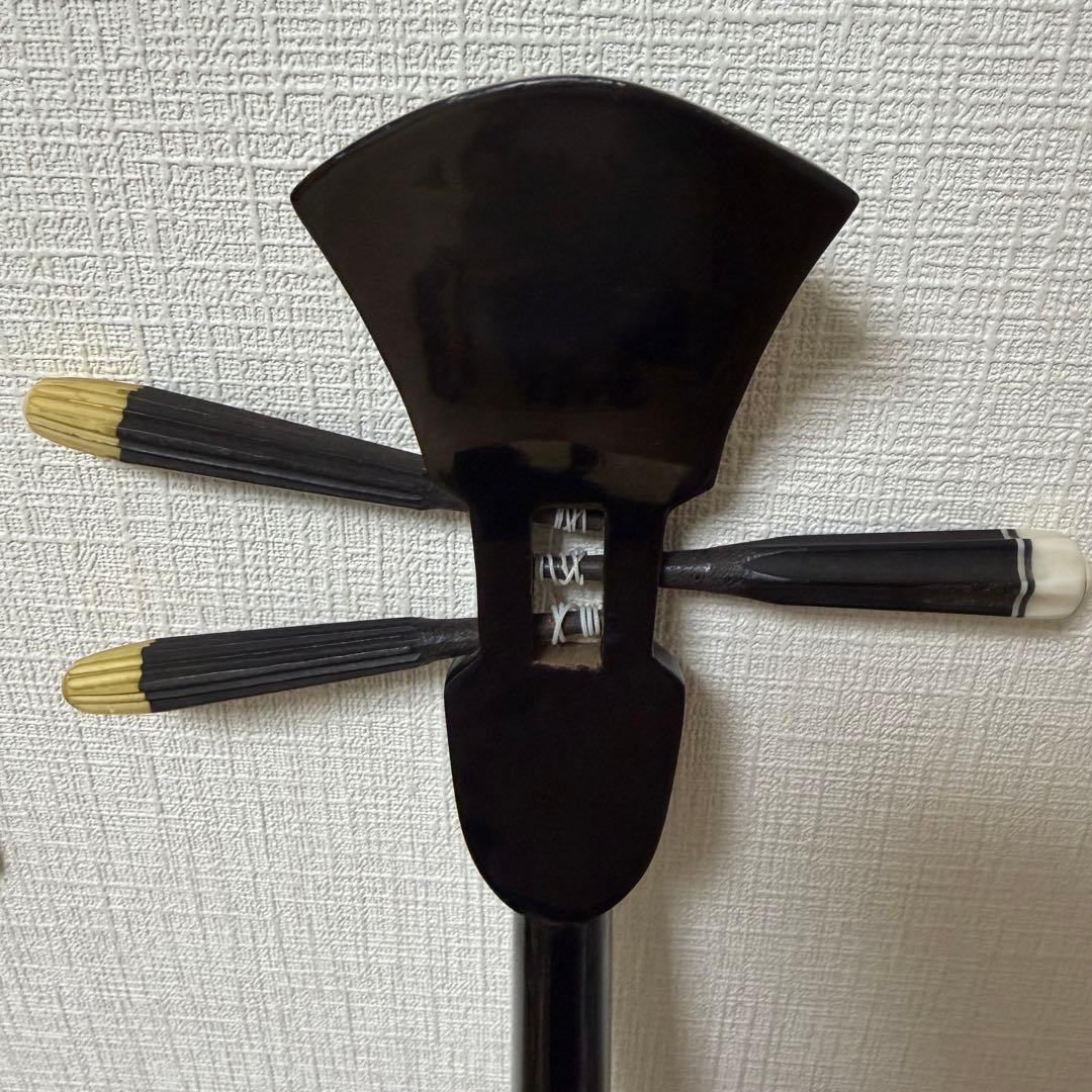 沖縄三線 人工皮 蛇柄 初心者向け 練習用 黒塗り棹