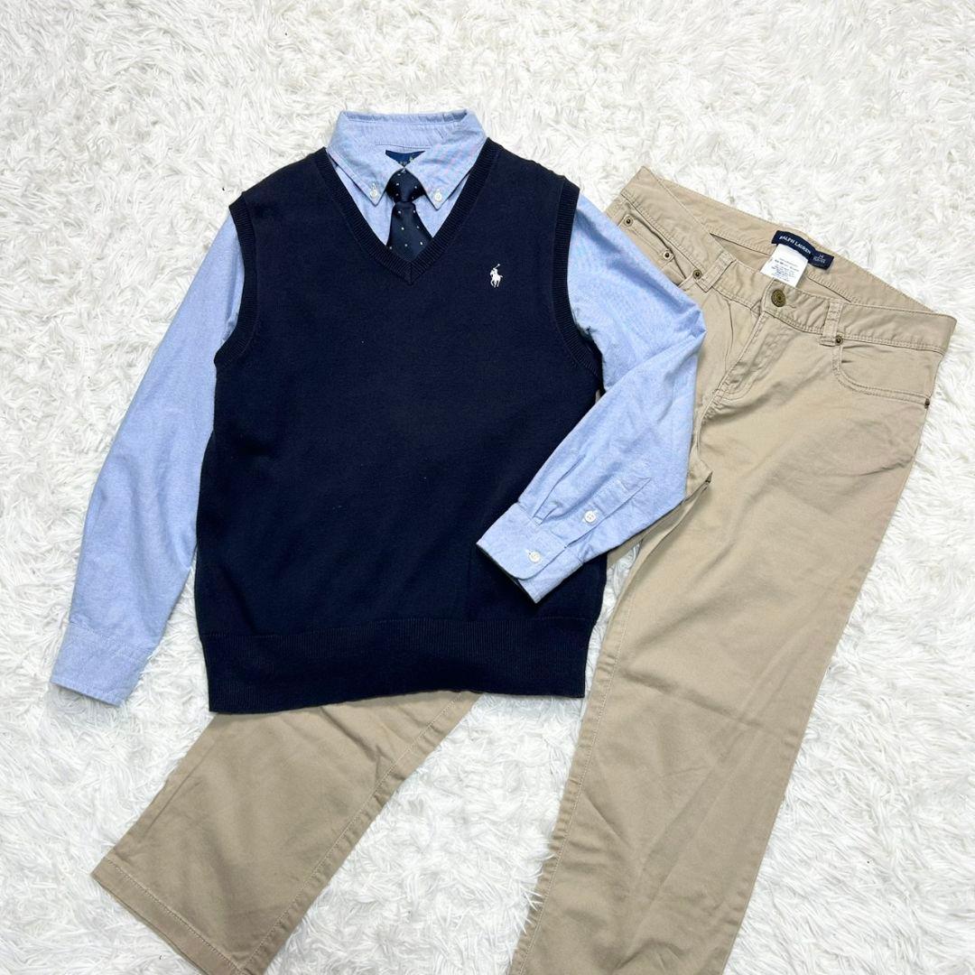 【美品】ラルフローレン フォーマル スーツ キッズ 150 卒服 カジュアル